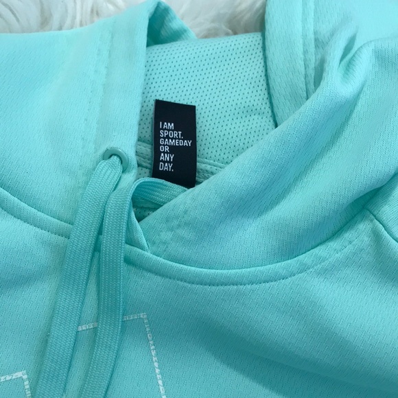Light aqua colored adidas hoodie - Picture 2 of 3